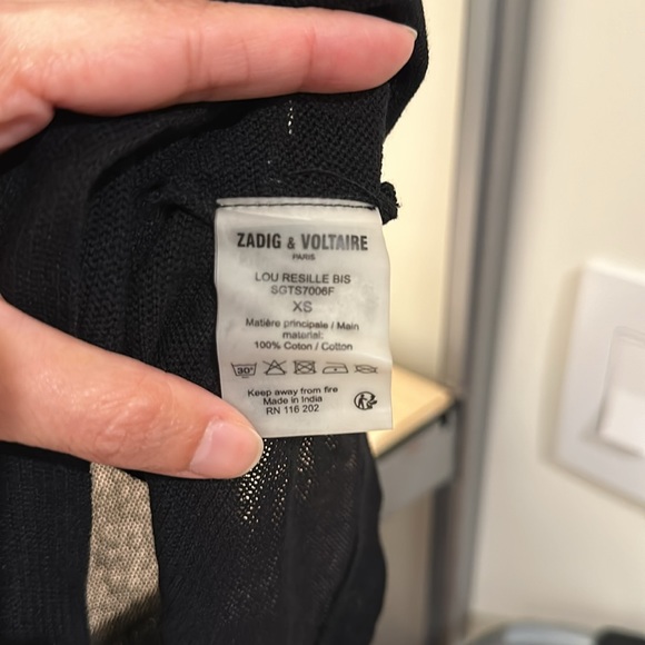 NWOT Zadig & Voltaire mesh sleeveless top - Picture 4 of 4